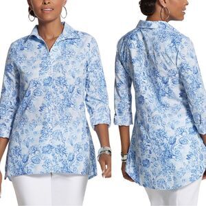 Chico’s No-Iron Effortless Cayla Button-Down Shirt